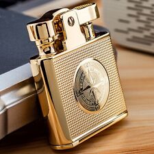 Personality Men’s Lighter Zorro Brass kerosene wheel windproof Luxury Lighter
