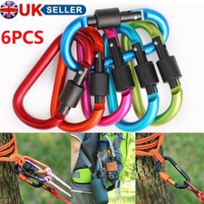 6pcs Large Aluminium Carabiner