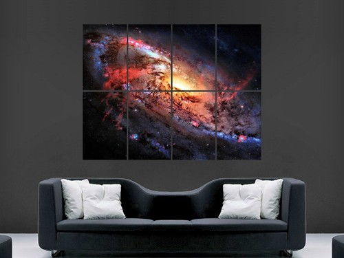 Fiery galaxy space image wall - fiery,