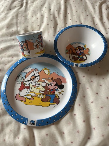 Vintage mickey mouse plate - vintage,