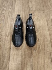 OY Unisex Black Leather Soft Flex   Loafers UK(5.5)EU(38.5)  VL-2316B