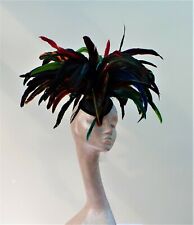 Carnival - Multicoloured Feather Cocktail Headdress Fascinator ASCOT WEDDING
