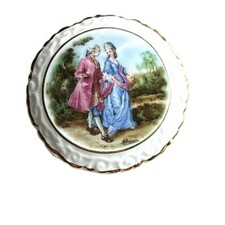 Coalport China Brooch