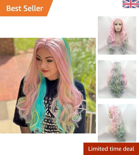 Long wavy mermaid wig - wavy,