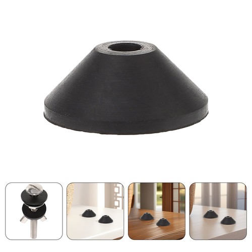 12pcs durable black conical - black,