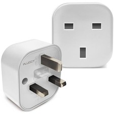 4x Upside Down Plug Adapter Single Socket Inverted Outlet Electric Mains Convert