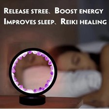 Large Amethyst Crystal Lamp - Natural Healing Geode Light Home Decor Gift