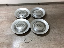 2008 AUDI A3 SET OF 4 ALLOY WHEEL CENTRE CAPS 4F0601165 & REMOVAL TOOL