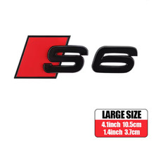 AUDI S6 BLACK MATT LETTERING