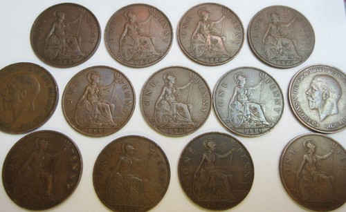 1934 king george bronze - v,