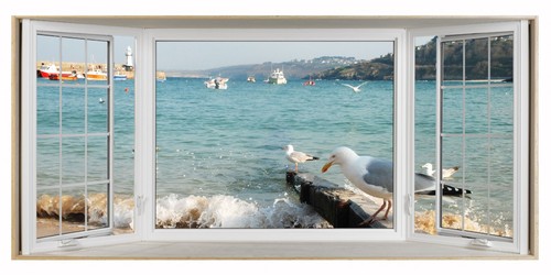 Ives cornwall seagulls 3d - st.ives,