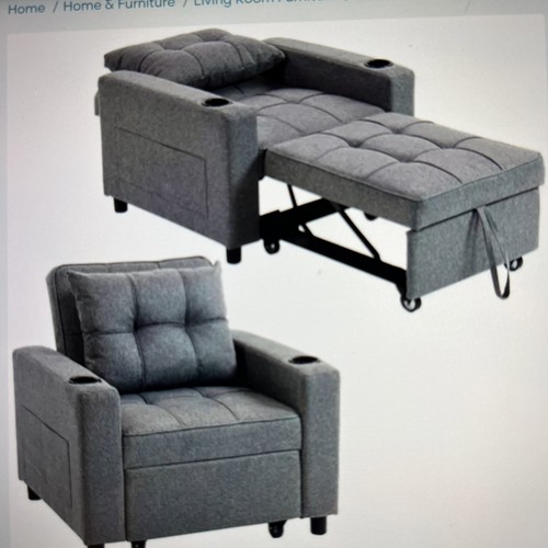 Homcom compact single chair - single,
