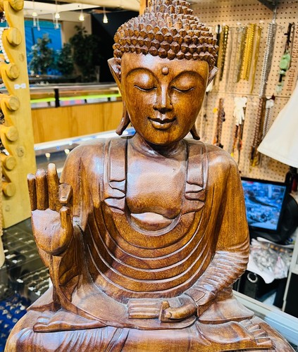 Large wooden hand carved - large,