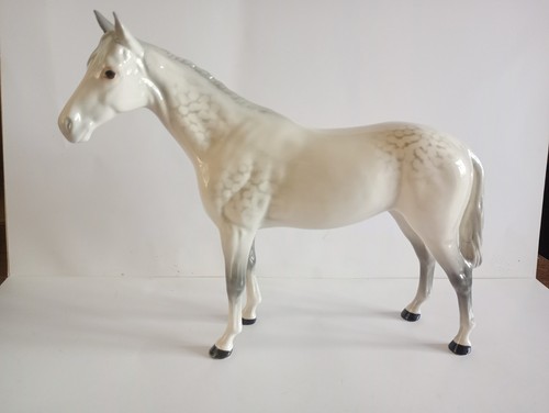 Beswick horse white - white, with