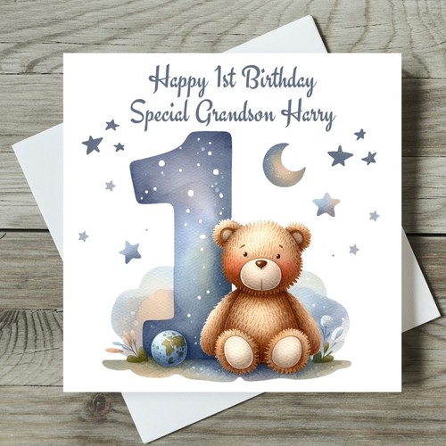 1st birthday card - 1st,