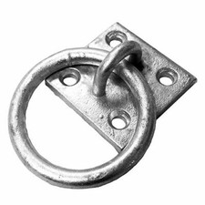 Heavy Duty Binnacle Ring -Galvanised Ring-Mooring Ring on Plate-Tethering Ring