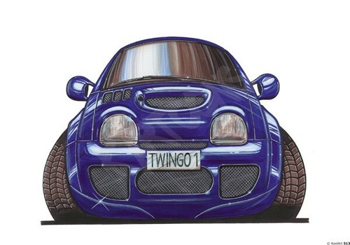 Renault twingo blue koolart - renault,