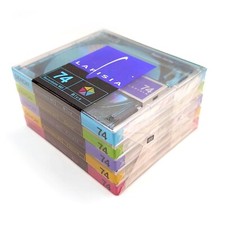 5x Denon Lapisia 74 Minute Recordable MiniDiscs New Sealed MD 5 Pack