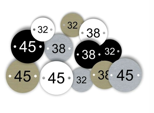 Table number discs acrylic - number,