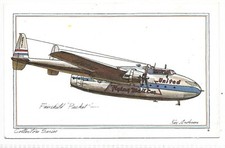 Airplane Postcard Fairchild