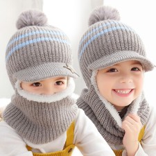 Baby Kids Beanie Cap Scarf