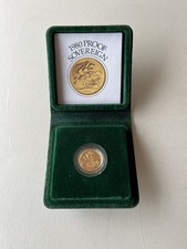 1980 GOLD PROOF FULL SOVEREIGN IN ORIGINAL BOX WITH COA