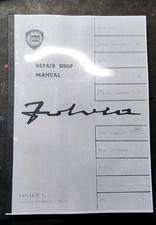 Lancia Fulvia Repair Shop Manual Book.