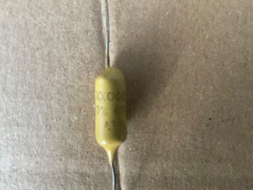 Mullard mustard 10000pf 400 - mustard,