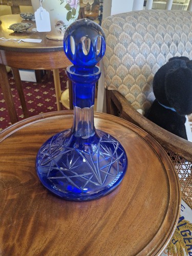 Colbolt blue ships decanter - blue, in