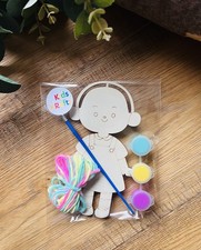 Hair Braiding Craft Kit wooden