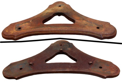Orig leg mount - leg, plate
