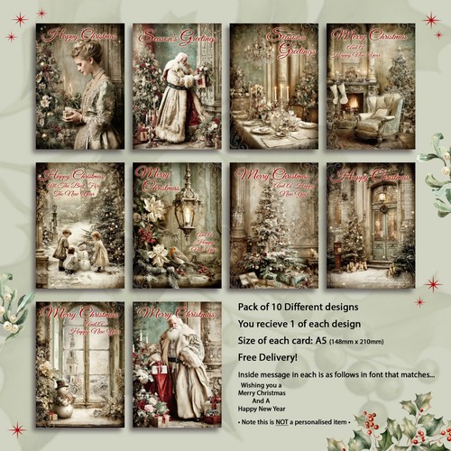 Pack christmas cards - pack, 10