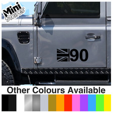 Defender 90 Union Jack side