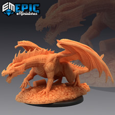 Young Red Flame Dragon 3D