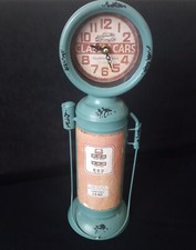 Metal Old Style Retro Gas Pump Mantel Clock by Hometime W2782
