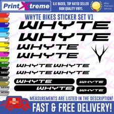 WHYTE BIKE Decal Stickers Vinyl Mountain Cycling MTB UNIVERSAL top Quality V1