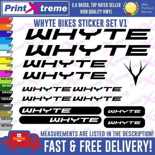 Whyte bike decal - bike,