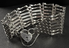 Vintage Sterling Silver 7 Bar