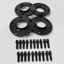 2x 12mm + 2x 15mm Black Alloy