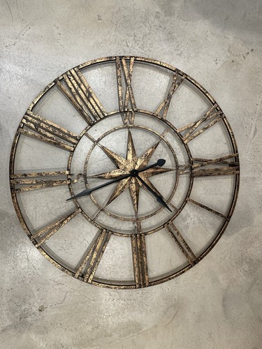 Metal wall clock - metal,