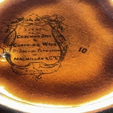 Antique - Ridgeways Pottery - Coaching Scenes Bowl Is 7.5 Cms Tall.        1920s