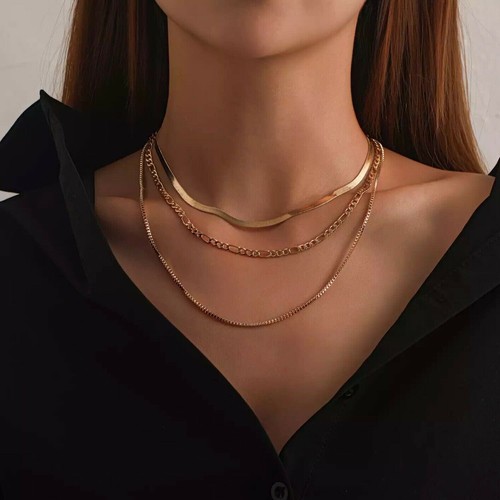 Women gold luxury layered - women's,