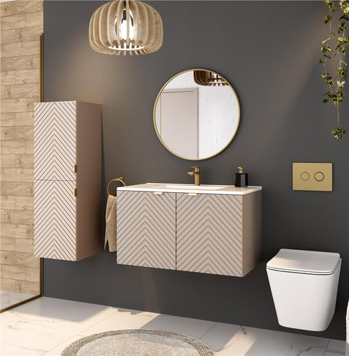Bathroom cabinet set - cabinet,