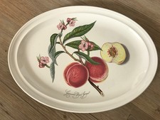 Portmeirion Pomona Grimwoods  Royal George Apricot Oval Plate - 15.25”.  11”
