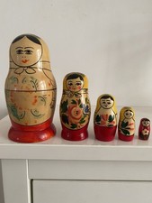 Vintage red/Yellow Set 5 Hand
