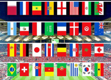 40ft World Fabric Bunting 32