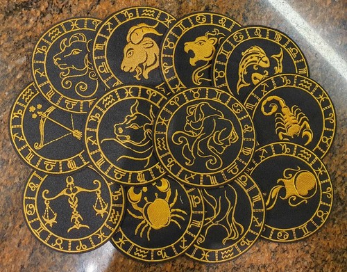 Zodiac astrology black gold - zodiac,