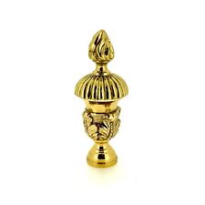 52mm New Old Stock Polished Brass Clock Case Finial – Urn Shape Decorative Flame