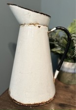 Vintage enamel jug - enamel,