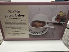 Ceramic Potato Baker Oven Baking Dish By Home Made Brand New In Box